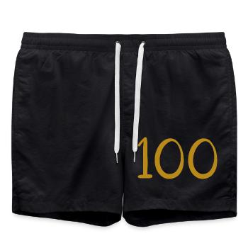 100 - Swim Trunks - black - Front - AI Model Male 185 light (185cm)
