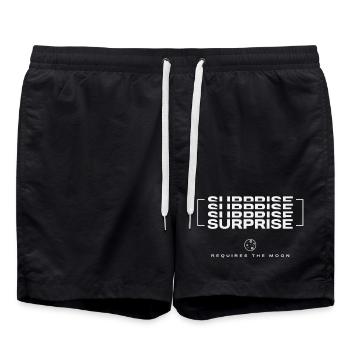 Reflector Signature - Surprise - Swim Trunks - black - Front - AI Model Male 185 light (185cm)