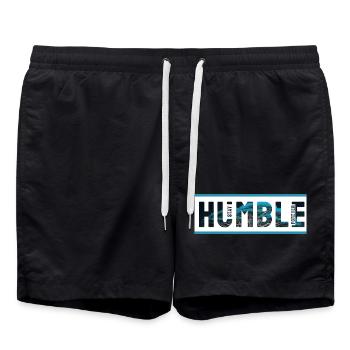 Humble Ocean Tropic Fins - Swim Trunks - black - Front - AI Model Male 185 light (185cm)