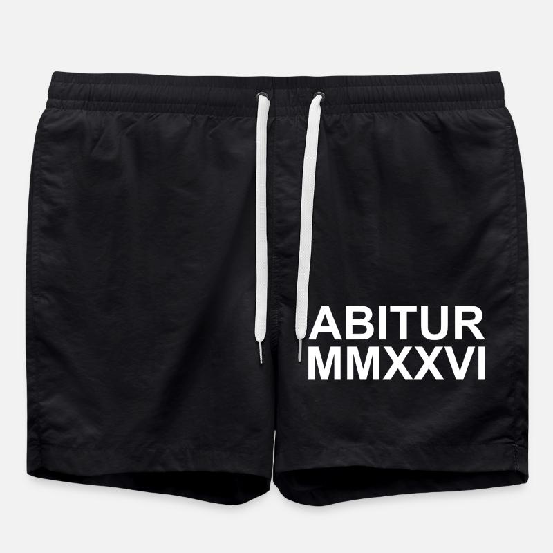 Abi 2026 - MMXXVI - Badeshorts - Schwarz