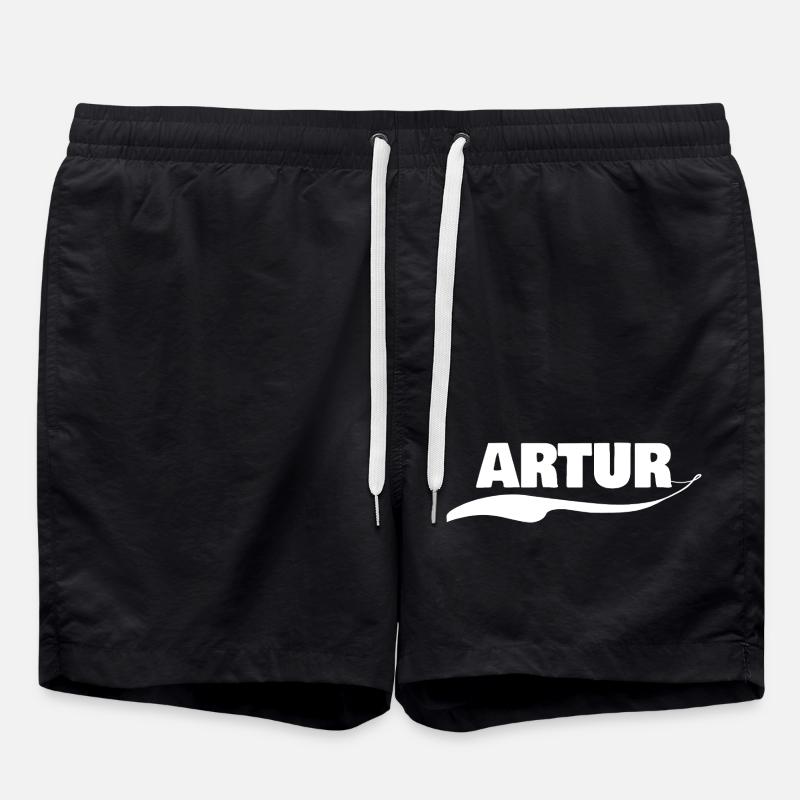Geschenk Artur - Badeshorts - Schwarz