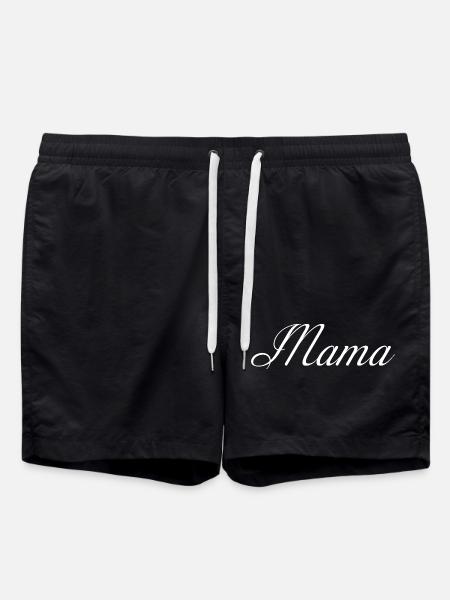 Mama Script Élégance - Short de bain - noir