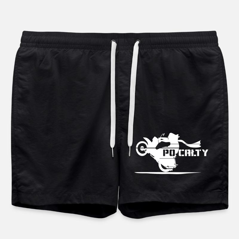PO CAŁTY - Badeshorts - Schwarz