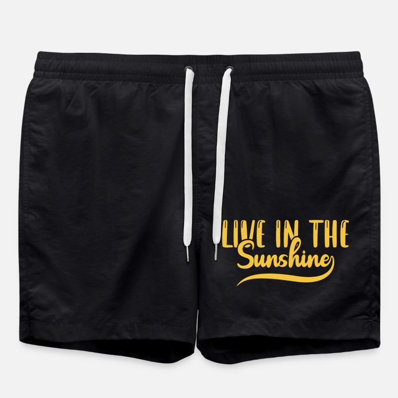 Live in the sunshine - Swim Trunks - black