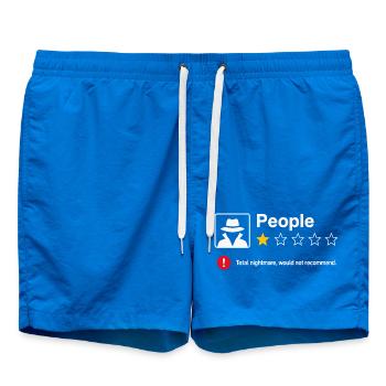Critique 1 étoile de People Sarcasme drôle - Short de bain - cobalt blue - Devant