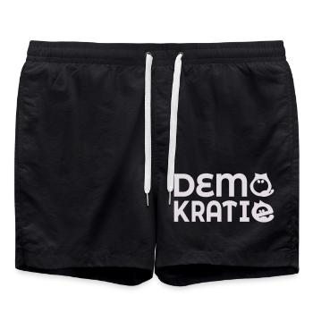 Démocratie des chats - Short de bain - noir - Devant - AI Model Male 185 light (185cm)