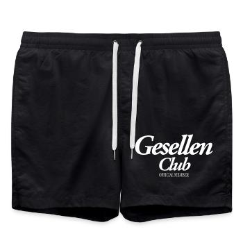 Membre officiel du Journeymen Club - Short de bain - noir - Devant - AI Model Male 185 light (185cm)