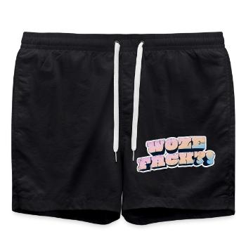 Wow Face Pastel Graffiti Style - Short de bain - noir - Devant - AI Model Male 185 light (185cm)