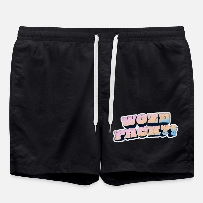 Wow Face Pastel Graffiti Style - Short de bain - noir