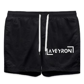 Aveyron T-Shirt Humour Gift - Swim Trunks - black - Front - AI Model Male 185 light (185cm)