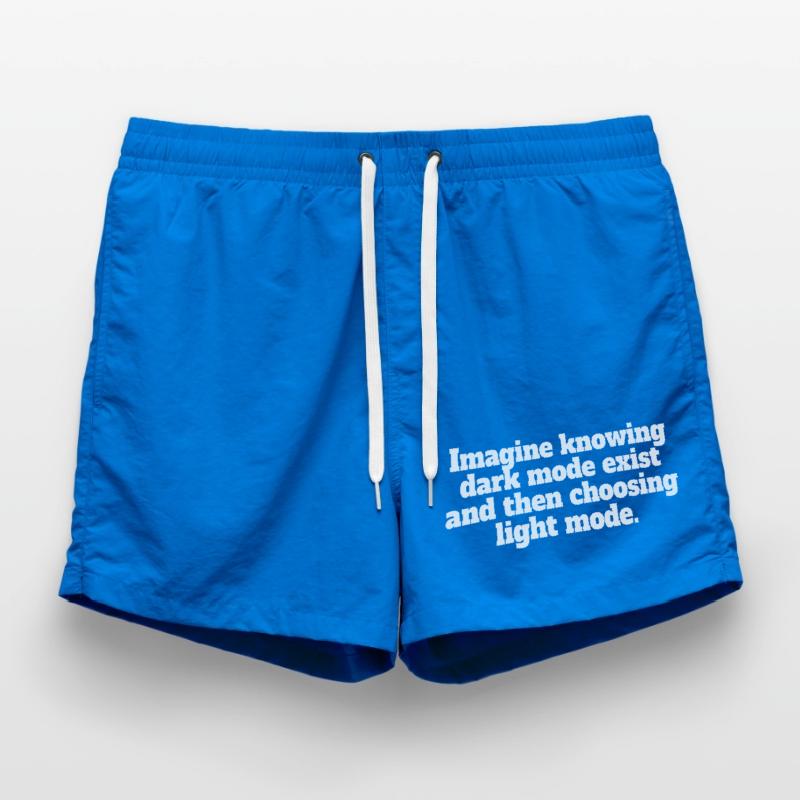 Le mode sombre existe Programmeur IT Nerd Coder Office Short de bain