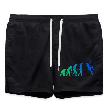 Les éventails d’escalade s’assemblent - Short de bain - noir - Devant - AI Model Male 185 light (185cm)