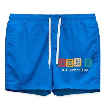 gen x we don't care - Badeshorts - Cobalt blue - Vorne