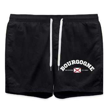 Bourgogne Pour Toujours Et A Jamais T-Shirt Cad... - Short de bain - noir - Devant - AI Model Male 185 light (185cm)