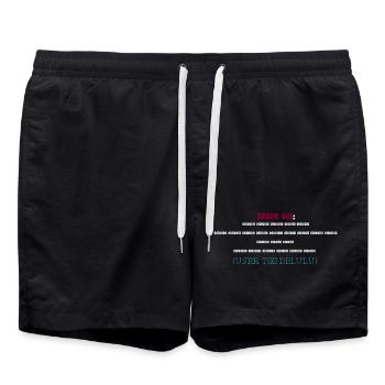 Erreur 418 : Utilisateur trop délulu - Short de bain - noir - Devant - AI Model Male 185 light (185cm)