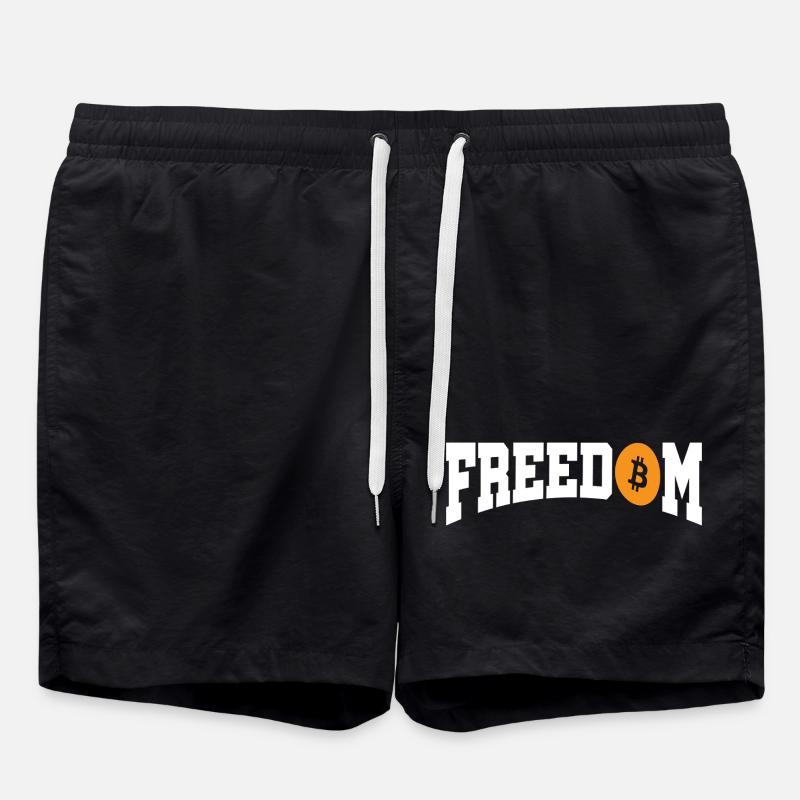 Freedom Bitcoin - Badeshorts - Schwarz