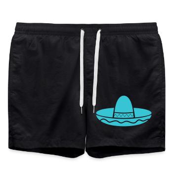 Sombrero Silhouette Aquamarine - Short de bain - noir - Devant - AI Model Male 185 light (185cm)