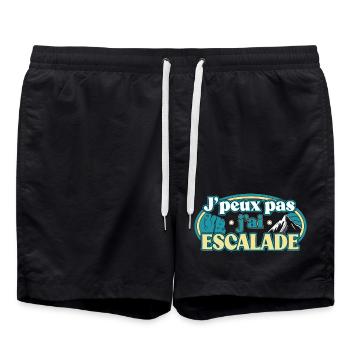 J'peux pas j'ai Escalade - Short de bain - noir - Devant - AI Model Male 185 light (185cm)