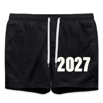 2027_zahl- - Short de bain - noir - Devant - AI Model Male 185 light (185cm)