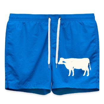 Cow - Vintage - Swim Trunks - cobalt blue - Front
