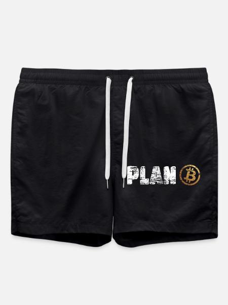 Plan Bitcoin Plan B - Short de bain - noir