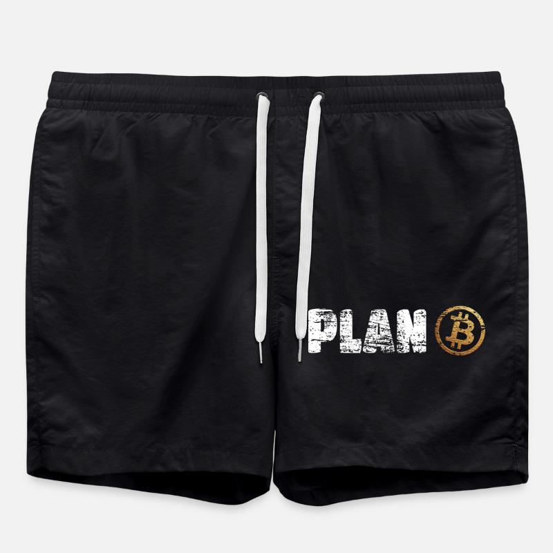 Plan Bitcoin Plan B - Short de bain - noir