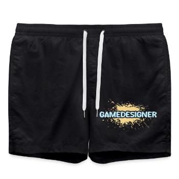 Profession Concepteur de jeux - Short de bain - noir - Devant - AI Model Male 185 light (185cm)