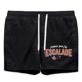 J'peux pas j'ai Escalade - Short de bain - noir - Devant - AI Model Male 185 light (185cm)