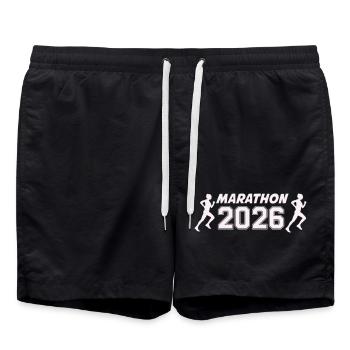 marathon_2026_frauen- - Swim Trunks - black - Front - AI Model Male 185 light (185cm)