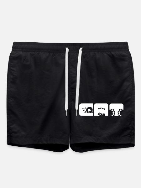 Le chat et les Japonais - Short de bain - noir