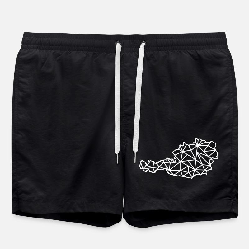 Austria Geo - Swim Trunks - black