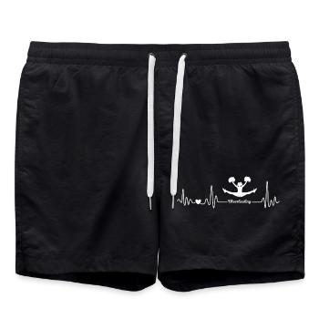 Battement de cœur des pom-pom girls - Short de bain - noir - Devant - AI Model Male 185 light (185cm)
