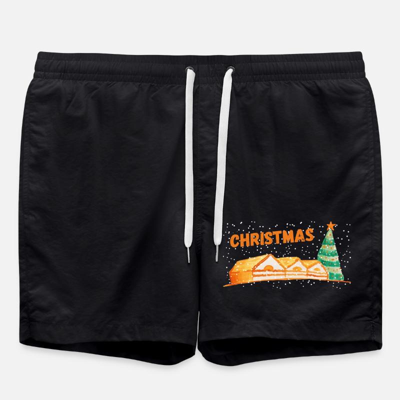 Village de Noël - Short de bain - noir
