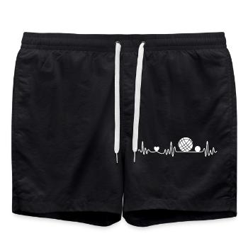 Graphique Bocce and Petanque Heartbeat - Short de bain - noir - Devant - AI Model Male 185 light (185cm)