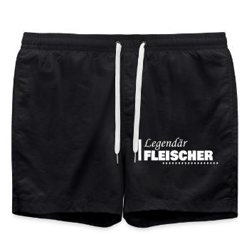 Fleischer - Badeshorts - Schwarz - Vorne - AI Model Male 185 light (185cm)