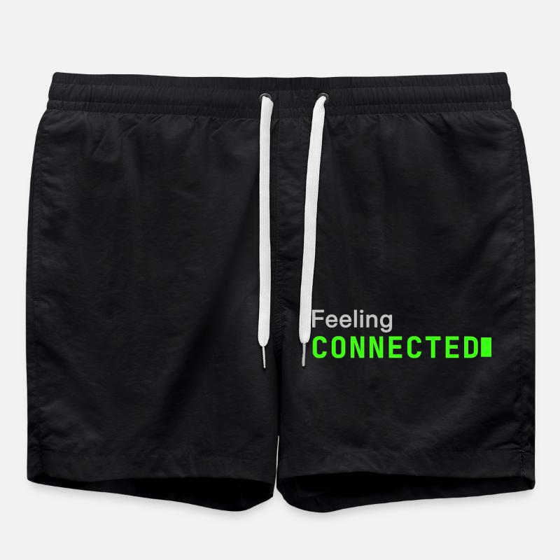 Feeling connected | Developer mood - Swim Trunks - black
