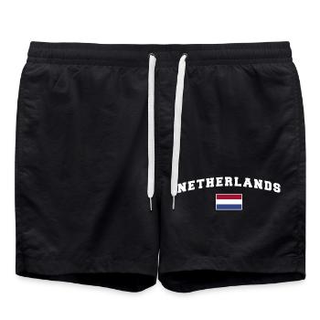 Holland Shirt - Badeshorts - Schwarz - Vorne - AI Model Male 185 light (185cm)