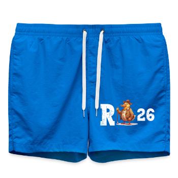 Rente 2026 Ente Rentner Rentnerin Ruhestand Lustig - Badeshorts - Cobalt blue - Vorne