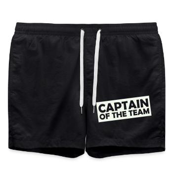 captain_of_the_team- - Badeshorts - Schwarz - Vorne - AI Model Male 185 light (185cm)