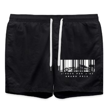 J’ai Grand Prix – Silhouette Auto Noire - Short de bain - noir - Devant - AI Model Male 185 light (185cm)