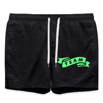 team_banderole- - Short de bain - noir - Devant - AI Model Male 185 light (185cm)