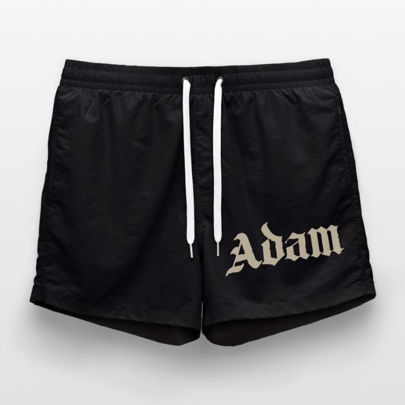Adam Gothic Script Tee Badeshorts