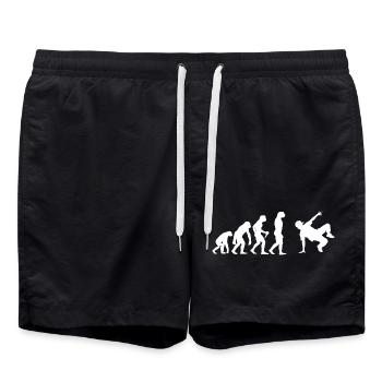 Idée cadeau pour un breakdancer avec breakdance - Short de bain - noir - Devant - AI Model Male 185 light (185cm)