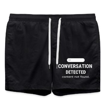Conversation détectée – Contenu non trouvé - Short de bain - noir - Devant - AI Model Male 185 light (185cm)