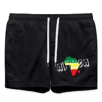 africa_3_white - Swim Trunks - black - Front - AI Model Male 185 light (185cm)