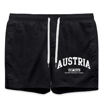 Austria Offive Daily Casual - Badeshorts - Schwarz - Vorne - AI Model Male 185 light (185cm)