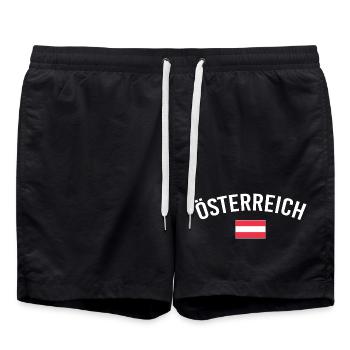 Autriche football autrichien  - Short de bain - noir - Devant - AI Model Male 185 light (185cm)