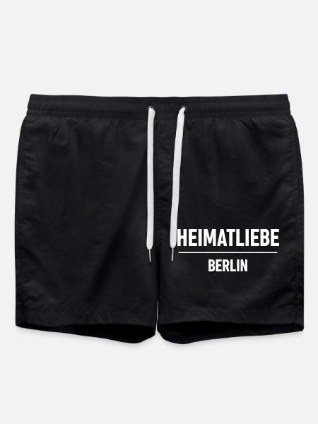 Heimatliebe Berlin - Badeshorts - Schwarz