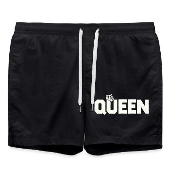 Bloc de fonts de la Couronne Reine - Short de bain - noir - Devant - AI Model Male 185 light (185cm)