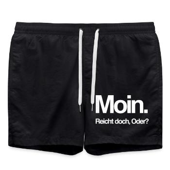 Moin - Badeshorts - Schwarz - Vorne - AI Model Male 185 light (185cm)